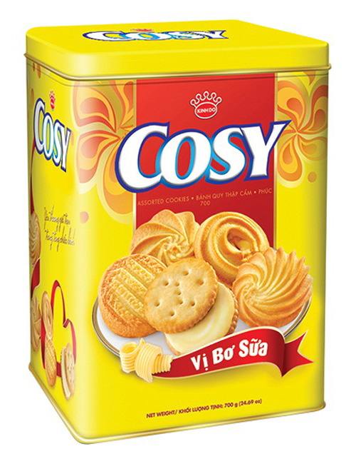 bánh Cosy hộp thiếc Butter Milk Cookies – Kinh Đô (700g)